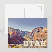 Utah Zion Natuur Adventure Hiking Park Briefkaart (Voorkant / Achterkant)