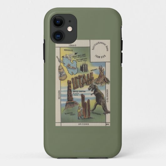 UtahAfbeeldingen van bezienswaardigheden in UtahUt Case-Mate iPhone Case (Achterkant)