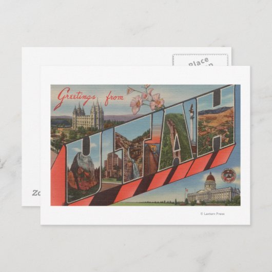 UtahLarge Letter ScenesUtah Briefkaart (Voorkant / Achterkant)