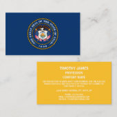Utahn Seal, Zegel van Utah Visitekaartje (Voorkant / Achterkant)