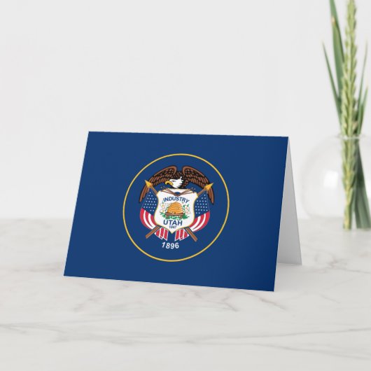 Utahn Vlag, Vlag van Utah Kaart (Voorkant)
