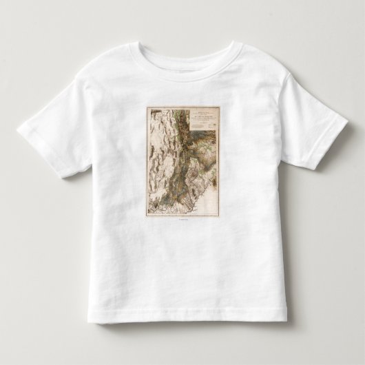 UtahPanoramic MapUtah Kinder Shirts (Voorkant)
