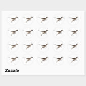 Utahraptor Ronde Sticker (Vel)