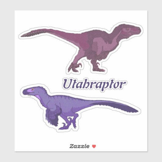 Utahraptor Sticker Sheet (Vel)