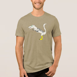 Utahraptor Volwassen Dino Collectie Licht Olijfgro Tri-Blend Shirt
