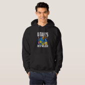 Utah's Best Welder Ironworker Ironsmith US State W Hoodie (Voorkant volledig)