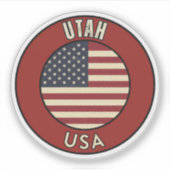Utah's Mighty 5 - National Parks Gift Sticker (Voorkant)