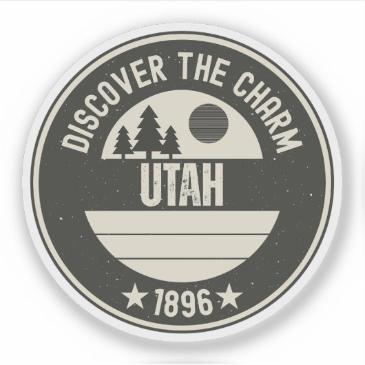 Utah's Mighty 5 - Nationale parken cadeau Sticker (Voorkant)