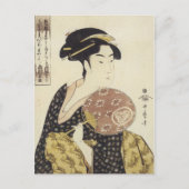 Utamaro Beauty Ohisa 1792 Art Prints Briefkaart (Voorkant)