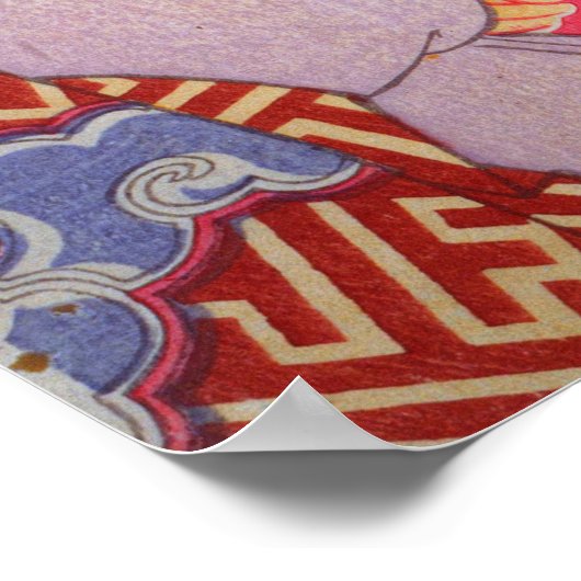 Utamaro Geishas met Tipsy Client Poster (Hoek)