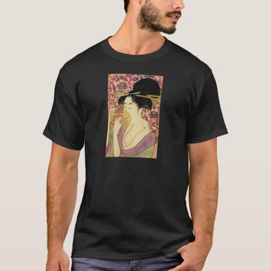 Utamaro Kitagawa Kushi Comb T-shirt (Voorkant)