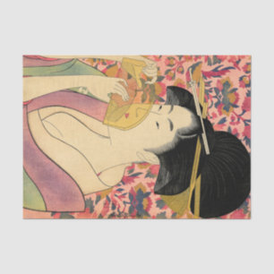 Utamaro: Kushi (Comb). Tissuepapier