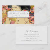 Utamaro: Kushi (Comb). Visitekaartje (Voorkant / Achterkant)