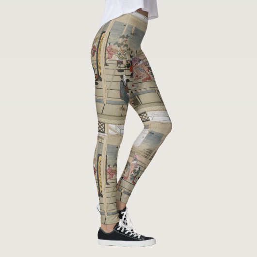 Utamaro’s Japanse Kunst leggings (Rechts)