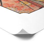 Utamaro Two Beauties met een scherm van Bamboo Poster (Hoek)