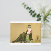 Utamaro - UKIYOE- Briefkaart (Staand voorkant)