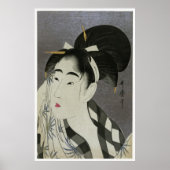 Utamaro Wiping Poster CC0054 (Voorkant)