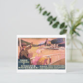 Utazzek Hajoinkon Budapest Travel Poster Briefkaart (Staand voorkant)