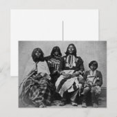 Ute Family  Stereoview Briefkaart (Voorkant / Achterkant)