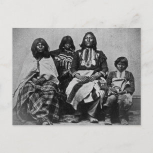 Ute Family  Stereoview Briefkaart