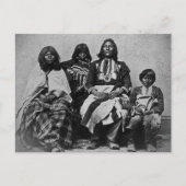 Ute Family  Stereoview Briefkaart (Voorkant)