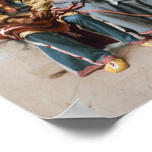 Ute Indian Couple - Pee Viggi en Squaw Poster (Hoek)