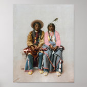 Ute Indian Couple - Pee Viggi en Squaw Poster (Voorkant)