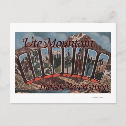 Ute Mountain Indian Reservation, Colorado Briefkaart (Voorkant)