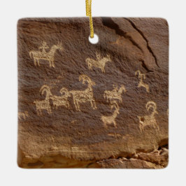 Ute Petroglyphs Keramisch Ornament