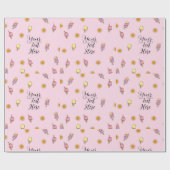 Ute Roze & Sinaasappel Ombre Zomer Inpakpapier (Vlak)