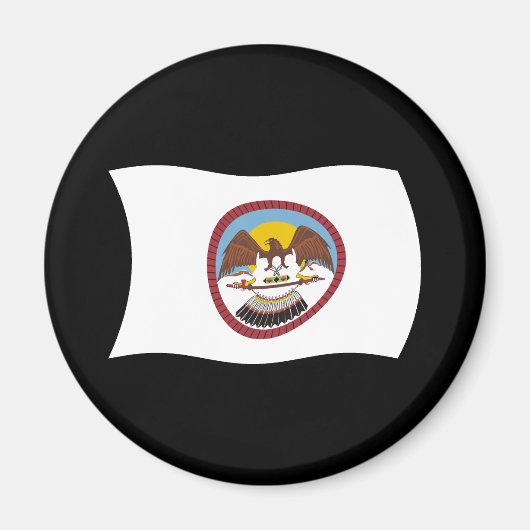 Ute Stam Vlag Magneet (Voorkant)