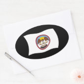 Ute Stam Vlag Sticker (Envelop)