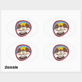 Ute Stam Vlag Sticker (Vel)