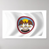 Ute Tribe Flag Poster Print (Voorkant)