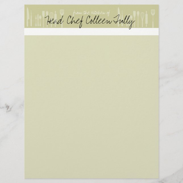 Utensil Culary Chef Letterhead (Voorkant)
