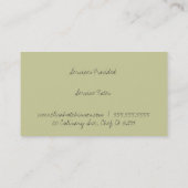 Utensil Visitekaartjes op de kaak (Achterkant)