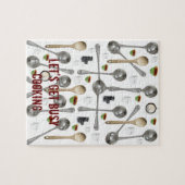 Utensils Wooden Spoon Jigzaag Puzzle Daisy Legpuzzel (Horizontaal)