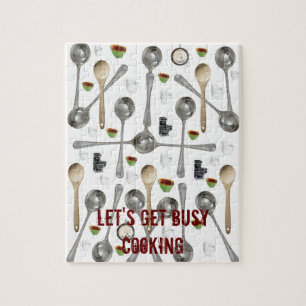 Utensils Wooden Spoon Jigzaag Puzzle Daisy Legpuzzel