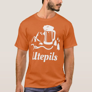 Utepils Drink bier in Noorwegen Noors Word T-shirt