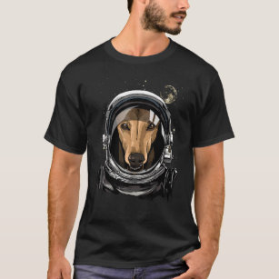 Uter Space Astronaut Italiaanse Greyhound Dog Astr T-shirt