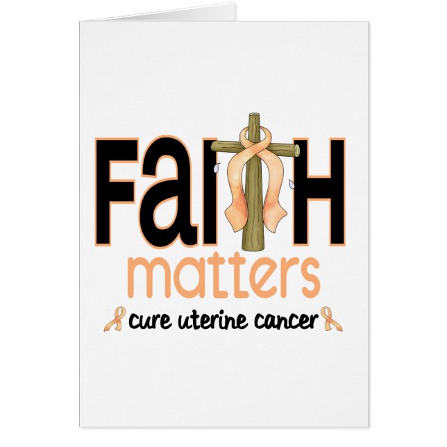 Uteriene kanker Faith Matters Cross 1 (Voorkant)