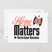 Uteriene kanker HOPE-AANGELEGENHEDEN Briefkaart (Voorkant / Achterkant)