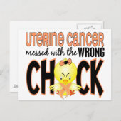 Uteriene kanker met de verkeerde griep briefkaart (Voorkant / Achterkant)