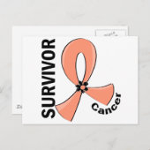 Uteriene kanker Overleving 12 Briefkaart (Voorkant / Achterkant)