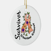 Uteriene kanker Overleving 15 Keramisch Ornament (Rechts)