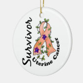 Uteriene kanker Overleving 15 Keramisch Ornament (Links)