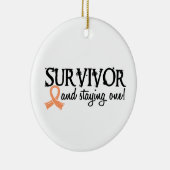 Uteriene kanker Overleving 18 Keramisch Ornament (Rechts)