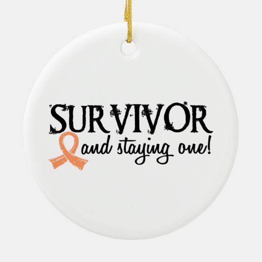 Uteriene kanker Overleving 18 Keramisch Ornament (Achterkant)
