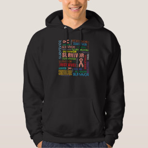 Uteriene kanker Survivor Collage.png Hoodie