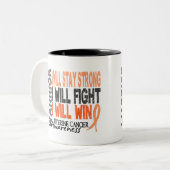 Uteriene kanker Warrior Tweekleurige Koffiemok (Voorkant links)